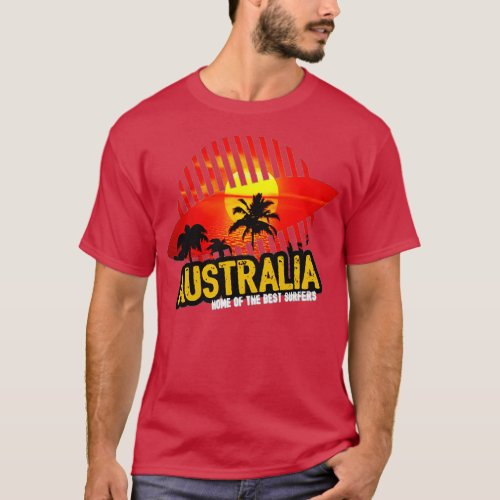 Australia Surfer Clothing Gift Gift Idea T_Shirt