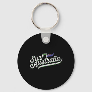Australia Surfing Surf Australia Vintage Aussie Su Keychain