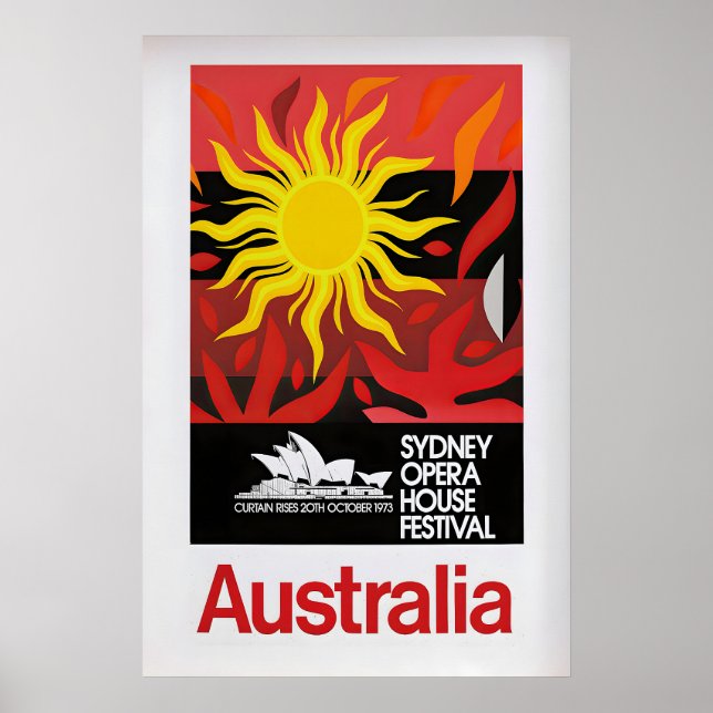 Australia, Sydney Opera House Festival  Vintage Poster (Front)