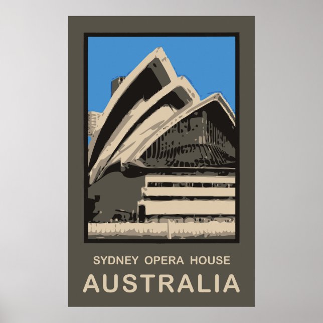Australia Sydney Opera House Poster (Front)