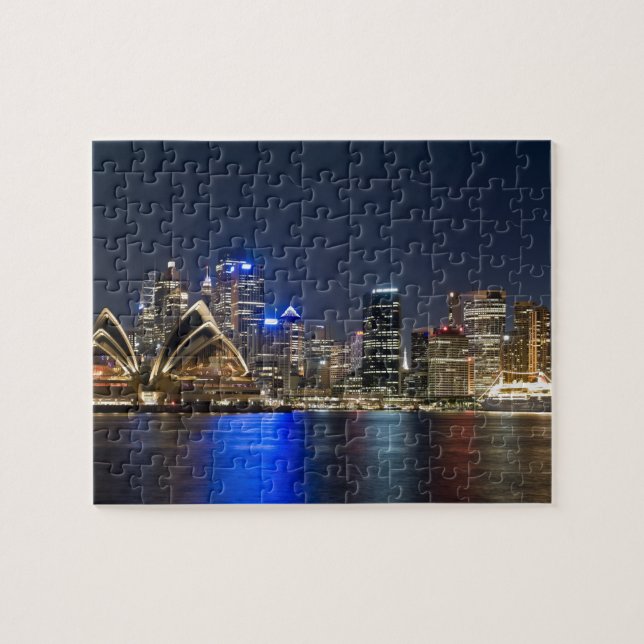 Australia, Sydney. Skyline with Opera House seen Jigsaw Puzzle (Horizontal)