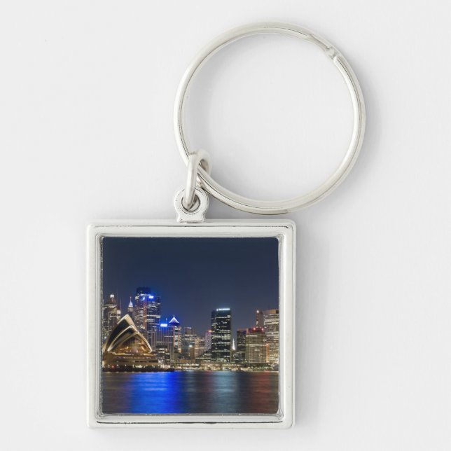 Australia, Sydney. Skyline with Opera House seen Keychain (Front)
