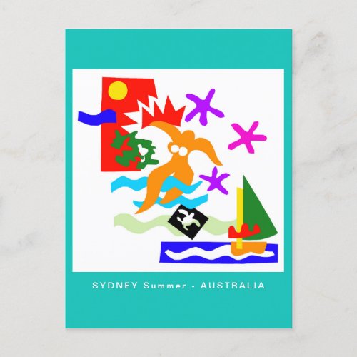 Australia _ SYDNEY Summer _ Ocean Blue Postcard