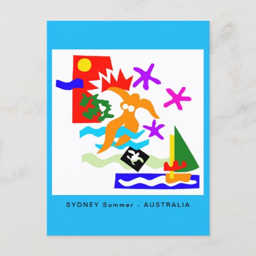 Australia _ SYDNEY Summer _ Ocean blue seas Postcard