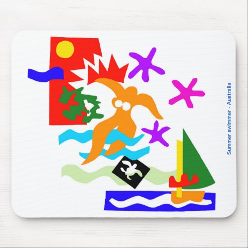 Australia _ SYDNEY SUMMER _ Surf  sailing Mouse Pad