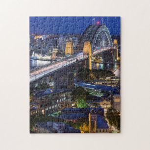 Australia, Sydney, The Rocks area, Sydney Harbor Jigsaw Puzzle