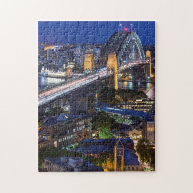 Australia, Sydney, The Rocks area, Sydney Harbor Jigsaw Puzzle (Vertical)