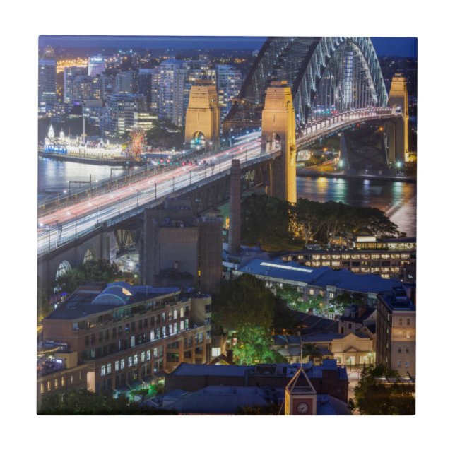 Australia, Sydney, The Rocks area, Sydney Harbor Tile (Front)