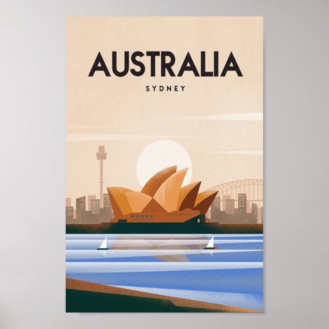 Australia Sydney travel poster (Front)