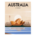 Australia Sydney travel poster