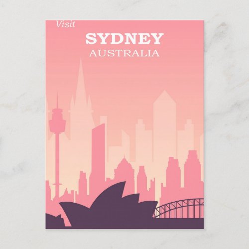 Australia Sydney Vintage Travel Postcard