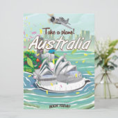 Australia Sydney vintage travel poster (Standing Front)