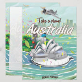 Australia Sydney vintage travel poster (Front/Back)