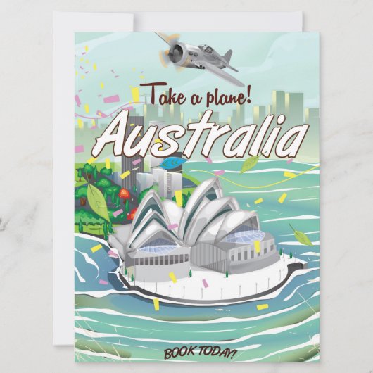 Australia Sydney vintage travel poster (Front)