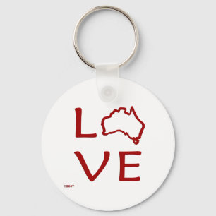 Australia T-Shirts and Gifts, Love Australia! Keychain