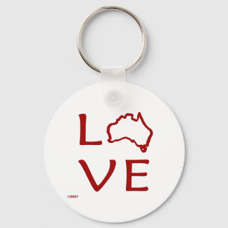 Australia T-Shirts and Gifts, Love Australia! Keychain