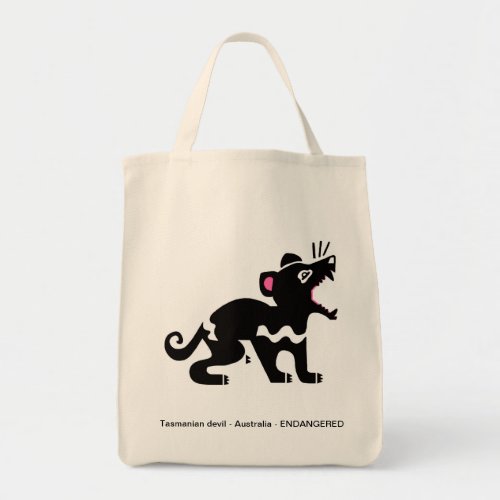 Australia  Tasmanian devil_ Marsupial _ Wildlife _ Tote Bag