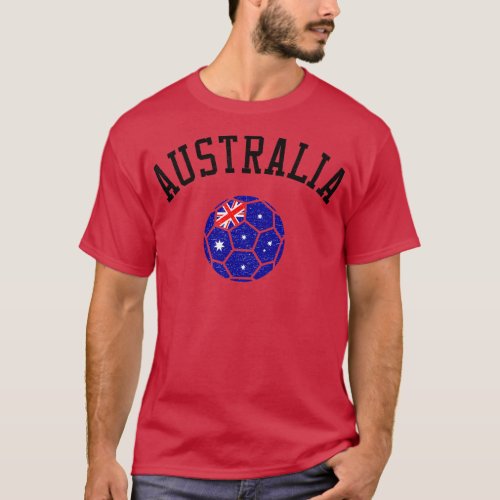 Australia Team Heritage Flag T_Shirt
