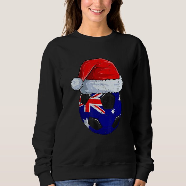 Australia Team Player Football Ball World Soccer S Sweatshirt (Front)