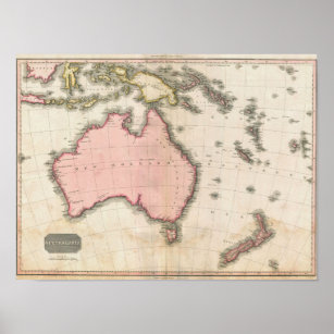 Australia & the South West Pacific Poster