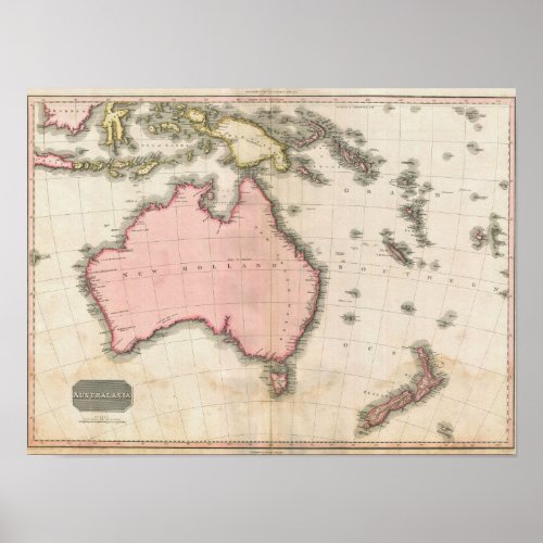 Australia  the South West Pacific Poster