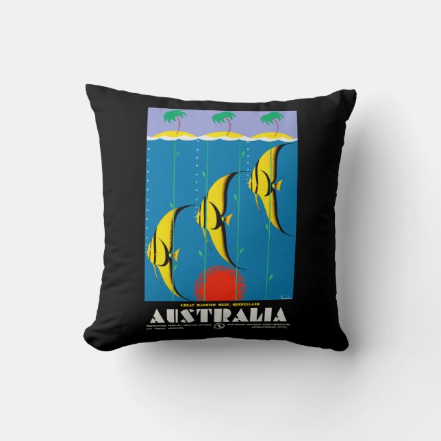 Australia Throw Pillow (Front)