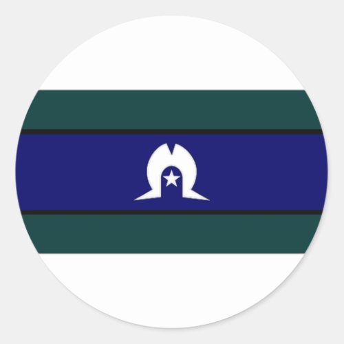 Australia Torres Strait Islanders Flag Classic Round Sticker