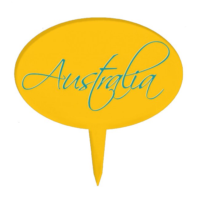 Australia:Travel Cake Topper (Front)