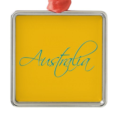 Australia:Travel Metal Ornament