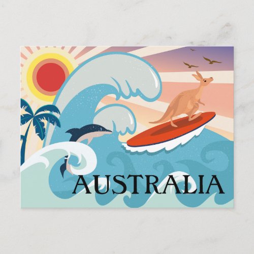 Australia  travel postcard