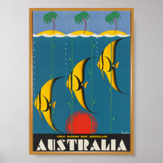 Australia Travel Vintage Poster