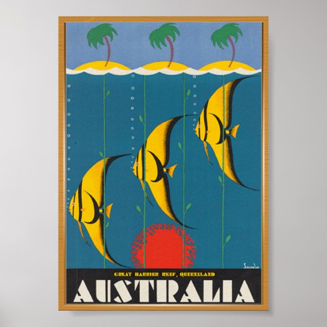 Australia Travel Vintage Poster (Front)