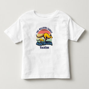 Australia Trip Cute Kangaroo Personalized Toddler T-shirt