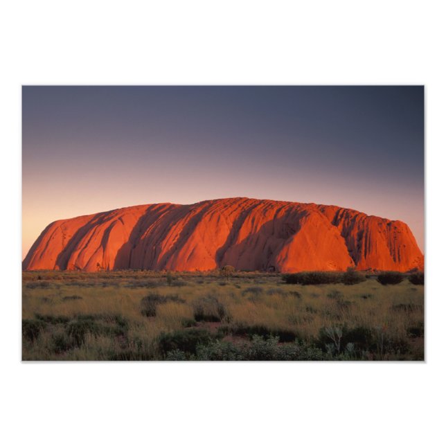 Australia, Uluru National Park. Uluru or Photo Print (Front)