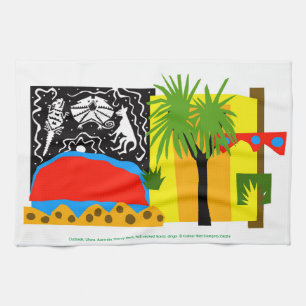 Australia - ULURU - Outback - desert - Kitchen Towel