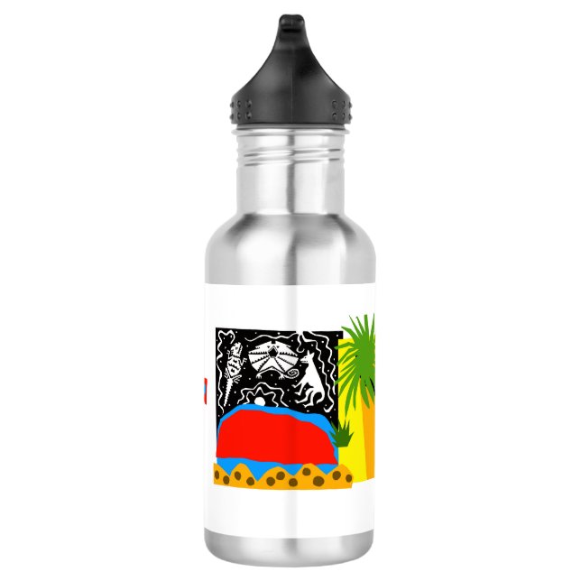 Australia - ULURU - Outback - desert - Stainless Steel Water Bottle (Right)