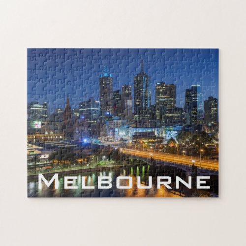 Australia Victoria Melbourne skyline with Jigsaw Puzzle