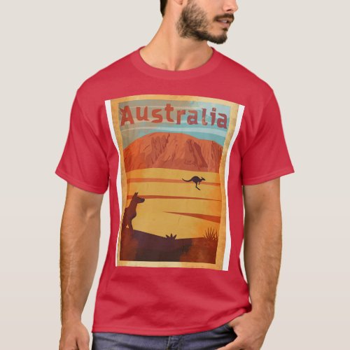 Australia vintage retro travel poster T_Shirt