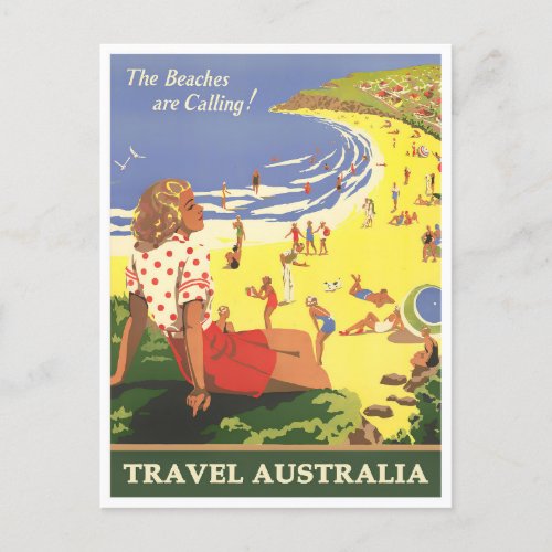 Australia vintage travel postcard