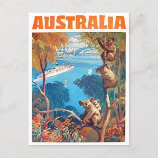 Australia vintage travel postcard