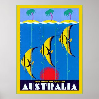 Australia ~ Vintage Travel Poster by VintageFactory at Zazzle