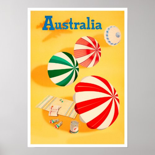 Australia vintage travel poster
