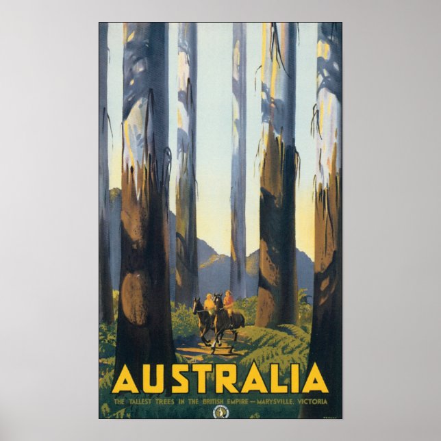 Australia Vintage Travel Poster (Front)