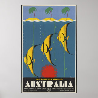 Australia Vintage Travel Poster Ad Retro Prints
