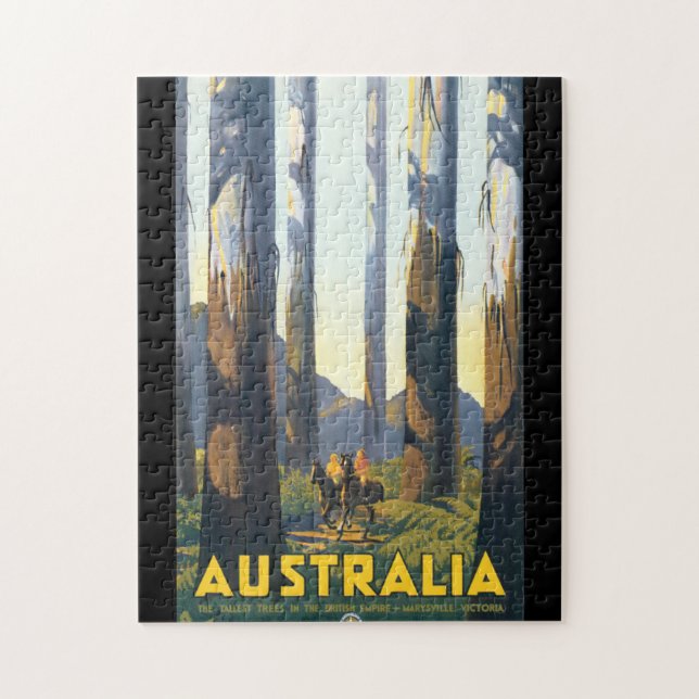 Australia Vintage Travel Poster Jigsaw Puzzle (Vertical)