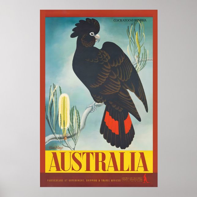 Australia Vintage Travel Poster Print (Front)