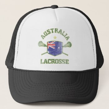 Australia-vintage Trucker Hat by laxshop at Zazzle