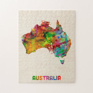 Map Of Australia Jigsaw Puzzles | Zazzle