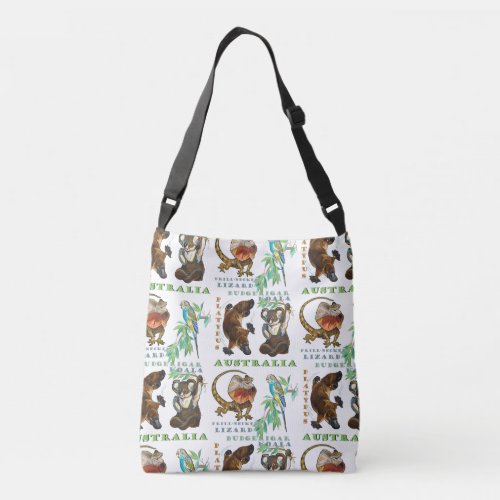 Australia wildlife crossbody bag