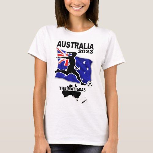Australia Womens Soccer Team 2023 T_Shirt